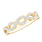 Rosec Jewels-Pave Set Lab Grown Diamond Infinity Wedding Band