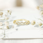 Rosec Jewels-Pave Set Lab Grown Diamond Infinity Wedding Band