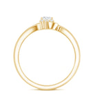 Brilliant Cut Certified Lab Grown Diamond Promise Ring For Her Lab - ( EF-VS ) - Rosec Jewels