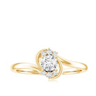 Brilliant Cut Certified Lab Grown Diamond Promise Ring For Her Lab - ( EF-VS ) - Rosec Jewels