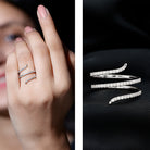 Certified Lab Grown Diamond Cocktail Ring For Women Lab - ( EF-VS ) - Rosec Jewels