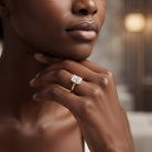 Solitaire 3 Carat Radiant Cut Lab Created Diamond Engagement Ring IGI Certified Lab - ( E-VS1 ) - Rosec Jewels