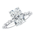 Rosec Jewels-3 Carat Lab Grown Diamond Radiant Engagement Ring with IGI Certificate