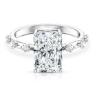 Rosec Jewels-4 Carat Lab Grown Radiant Cut Diamond Solitaire Engagement Ring with IGI Certificate