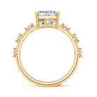 Rosec Jewels-4 Carat Lab Grown Radiant Cut Diamond Solitaire Engagement Ring with IGI Certificate