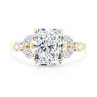 IGI Certified 2 Carat Lab Grown Diamond Engagement Ring with Radiant Cut Lab - ( E-VS1 ) - Rosec Jewels
