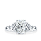 Rosec Jewels-IGI Certified 2 Carat Lab Grown Diamond Radiant Cut Engagement Ring with Celtic Knot