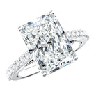 Rosec Jewels-IGI Certified 5 Carat Lab Grown Diamond Solitaire Radiant Cut Engagement Ring