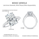 Rosec Jewels-IGI Certified 5 Carat Lab Grown Diamond Solitaire Radiant Cut Engagement Ring