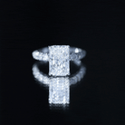 4 Carat Radiant Cut Lab Grown Diamond Side Stone Engagement Ring IGI Certified Lab - ( E-VS1 ) - Rosec Jewels