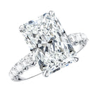 Rosec Jewels-Radiant Cut Lab Grown Diamond Huge Engagement Ring 5 Carat IGI Certified