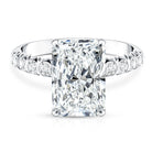 Rosec Jewels-Radiant Cut Lab Grown Diamond Huge Engagement Ring 5 Carat IGI Certified