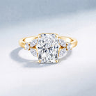 Lab Grown Diamond 3 Carat Radiant Cut Engagement Ring with IGI Certificate Lab - ( E-VS1 ) - Rosec Jewels