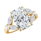 4 Carat Radiant Cut Lab Grown Diamond Split Shank Engagement Ring IGI Certified Lab - ( E-VS1 ) - Rosec Jewels