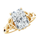 IGI Certified 3 Carat Radiant Cut Lab Diamond Knot Engagement Ring Lab - ( E-VS1 ) - Rosec Jewels