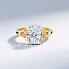 IGI Certified 3 Carat Radiant Cut Lab Diamond Knot Engagement Ring Lab - ( E-VS1 ) - Rosec Jewels