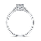 Rosec Jewels-IGI Certified 2 Carat Lab Grown Diamond Radiant Cut Engagement Ring with Bow