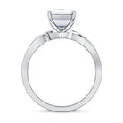 Rosec Jewels-3 Carat Emerald Cut Lab Grown Diamond Infinity Engagement Ring IGI Certified