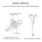 1 Carat Marquise Cut Engagement Ring with IGI Certified Lab Grown Diamond Lab - ( E-VS1 ) - Rosec Jewels