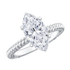 Rosec Jewels-Marquise Cut 2 Carat Lab Grown Diamond Solitaire Engagement Ring IGI Certified