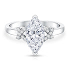 Rosec Jewels-Marquise Cut IGI Certified Lab Grown Diamond Statement Engagement Ring 2 Carat