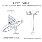 Rosec Jewels-IGI Certified 4 Carat Marquise Lab Grown Diamond Solitaire Engagement Ring