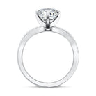 Rosec Jewels-2 Carat Heart Shaped Lab Grown Diamond Crossover Engagement Ring IGI Certified