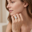 Pear Shaped 2 Carat Lab Grown Diamond Solitaire Engagement Ring IGI Certified Lab - ( E-VS1 ) - Rosec Jewels