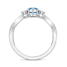 Rosec Jewels-IGI Certified Marquise Lab Grown Blue Diamond Designer Engagement Ring 2 Carat