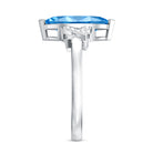 Rosec Jewels-2 Carat Solitaire Lab Grown Blue Diamond Marquise Engagement Ring IGI Certified