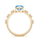 Rosec Jewels-Lab Grown 2 Carat Blue Diamond Marquise Cut Engagement Ring with IGI Certificate