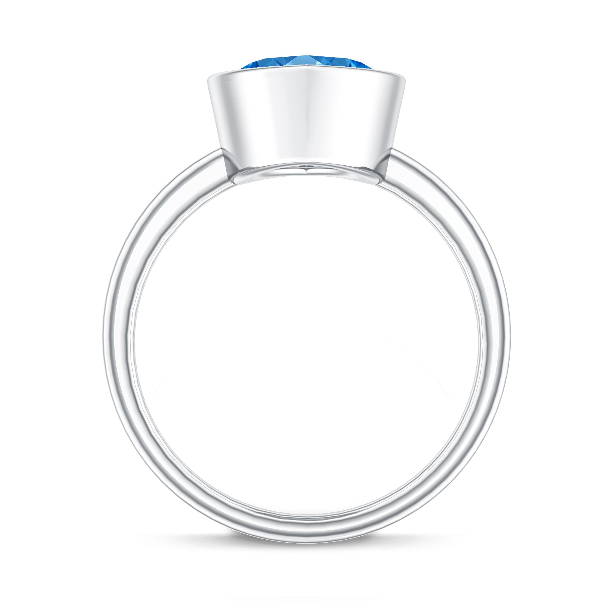Rosec Jewels-Big 4 Carat Lab Grown Blue Diamond Marquise Cut Engagement Ring IGI Certified