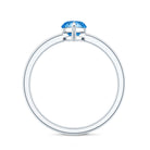 Rosec Jewels-Solitaire 1 Carat Marquise Cut Lab Grown Blue Diamond Engagement Ring with IGI Certificate