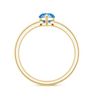 Rosec Jewels-Solitaire 1 Carat Marquise Cut Lab Grown Blue Diamond Engagement Ring with IGI Certificate