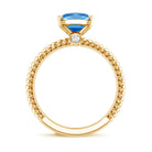 Rosec Jewels-IGI Certified 3 Carat Lab Grown Blue Diamond Solitaire Engagement Ring Marquise