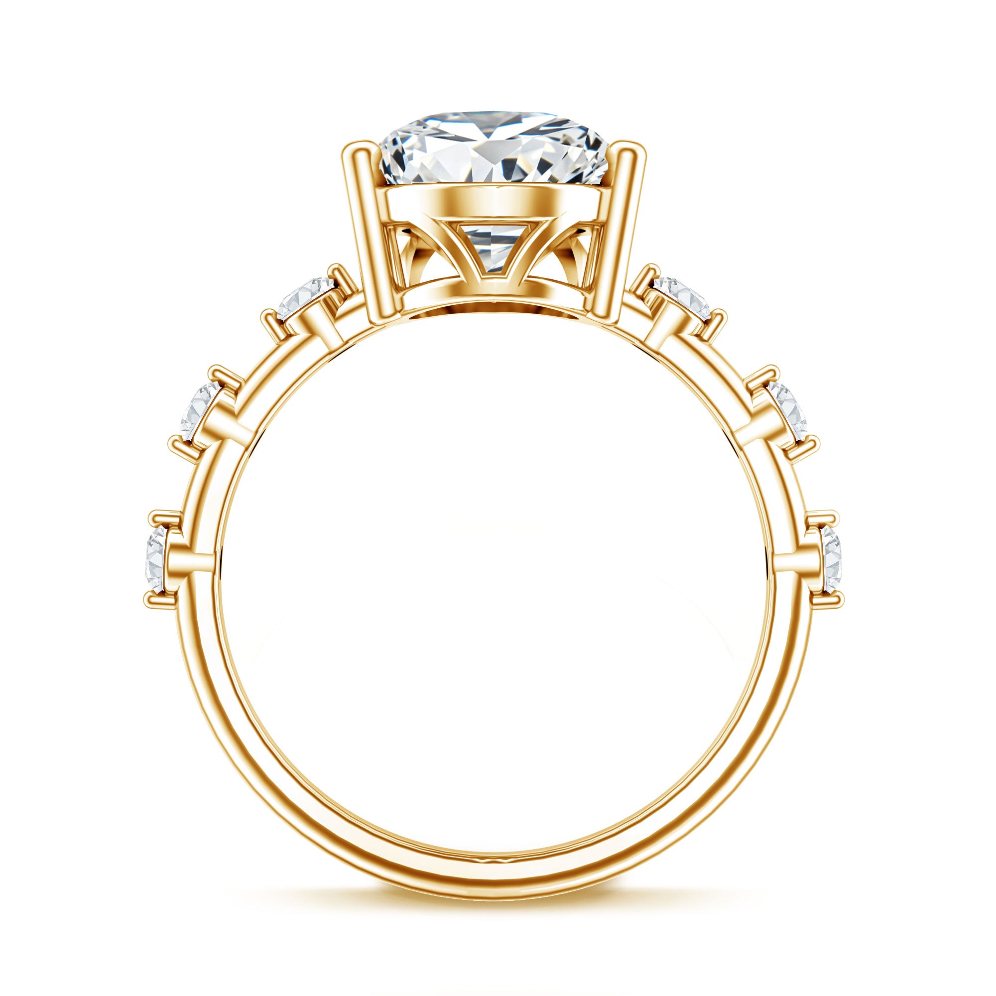 Rosec Jewels-IGI Certified 4 Carat Huge Lab Grown Diamond Pear Shaped Engagement Ring