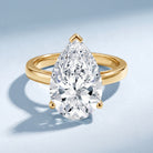 4 Carat IGI Certified Lab Grown Diamond Pear Engagement Ring Lab - ( E-VS1 ) - Rosec Jewels