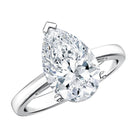 Rosec Jewels-IGI Certified Lab Grown 3 Carat Pear Shaped Diamond Ring for Engagement