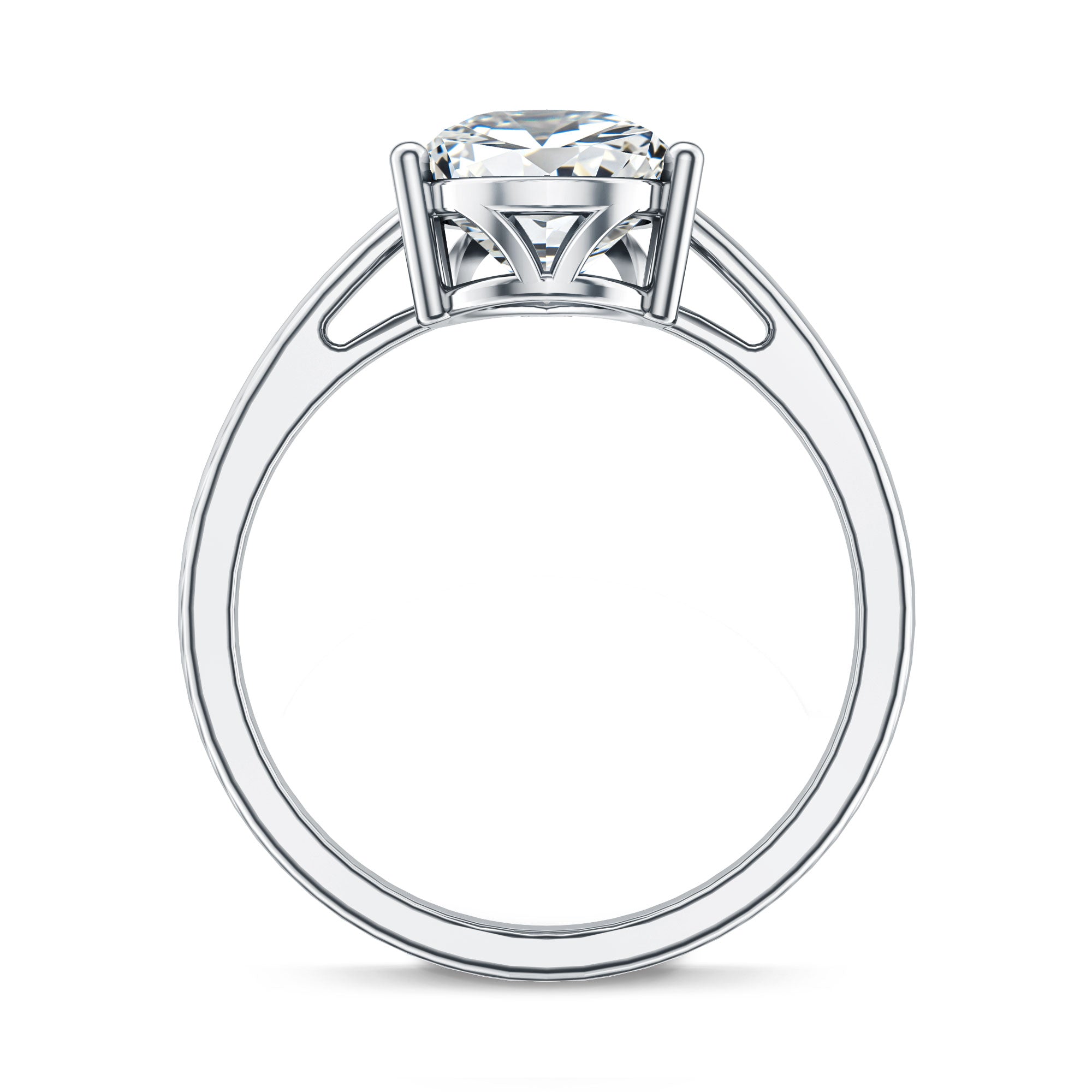 Rosec Jewels-IGI Certified Lab Grown 3 Carat Pear Shaped Diamond Ring for Engagement