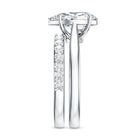 Rosec Jewels-IGI Certified Pear Shape 2 Carat Lab Grown Diamond Bridal Ring Set for Women