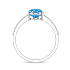 Rosec Jewels-2 Carat IGI Certified Lab Blue Diamond Solitaire Oval Engagement Ring for Women