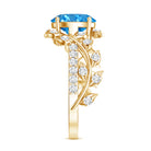Rosec Jewels-Nature Inspired 2 Carat Lab Grown Diamond Vine Engagement Ring with IGI Certificate