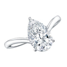 Rosec Jewels-IGI Certified 2 Carat Pear Shape Lab Grown Diamond Chevron Engagement Ring