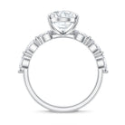 Rosec Jewels-Solitaire 3 Carat Pear Shaped Lab Diamond Designer Engagement Ring IGI Certified