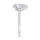 Rosec Jewels-IGI Certified 2 Carat Lab Grown Diamond Teardrop Engagement Ring with Side Stones