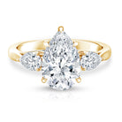 Rosec Jewels-Pear Shape 3 Carat Lab Grown Diamond Statement Ring for Women with IGI Certificate