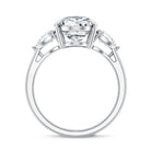 Rosec Jewels-4 Carat Lab Grown Diamond 3 Stone Engagement Ring with IGI Certified