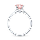 Rosec Jewels-IGI Certified Round Lab Grown Pink Diamond 2 Carat Engagement Ring for Women