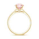 Rosec Jewels-IGI Certified Round Lab Grown Pink Diamond 2 Carat Engagement Ring for Women