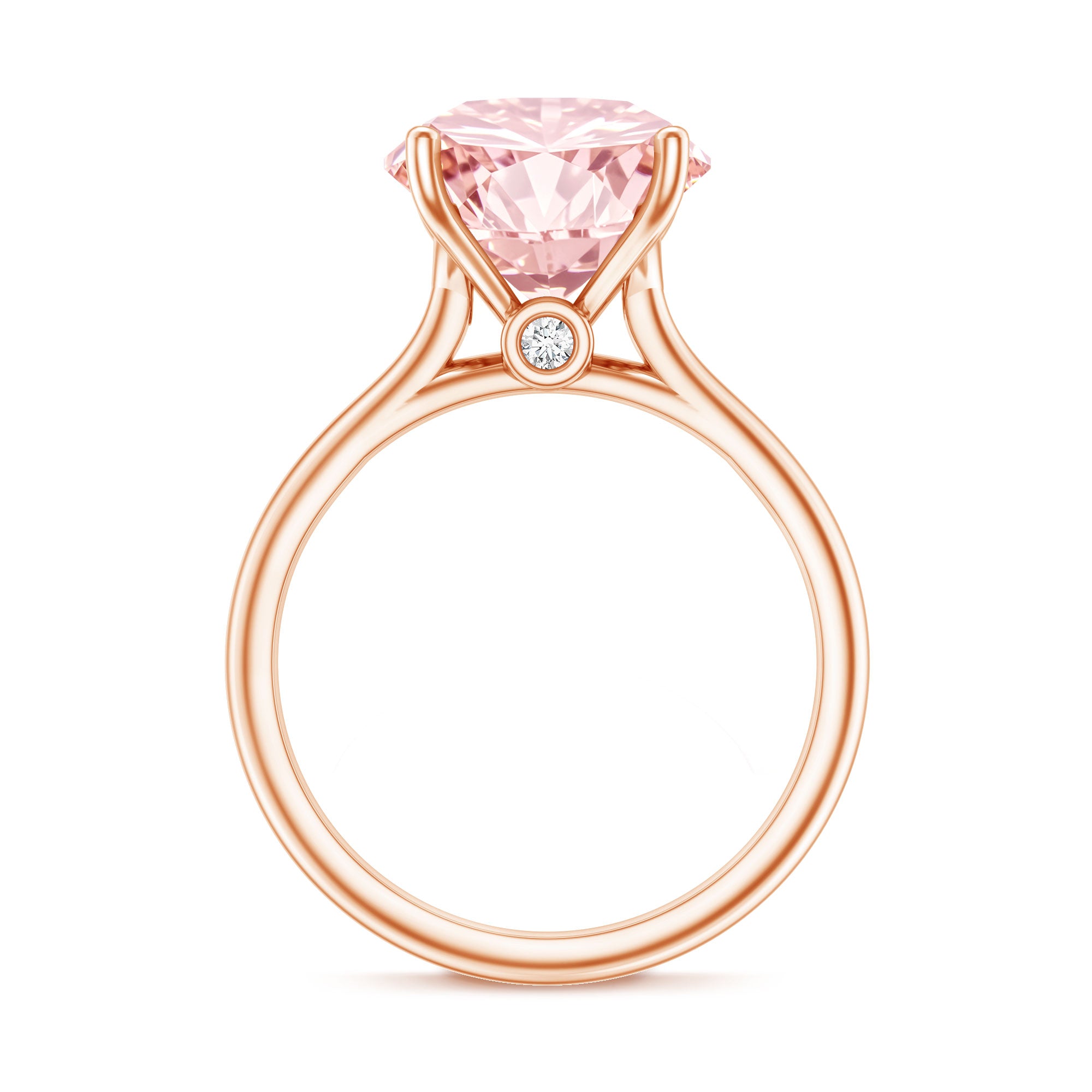 Rosec Jewels-Lab Grown Pink Diamond 4 Carat Solitaire Engagement Ring IGI Certified